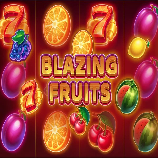 Blazing Fruits online game logo by Inbet Games on skinjokercasino.com