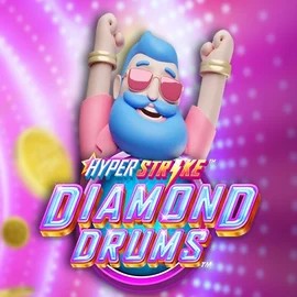 Hyper Strike Diamond Drums slot visual from Gameburger Studios available on skinjokercasino.com