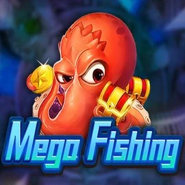 Mega Fishing online game logo by TaDa Gaming on skinjokercasino.com