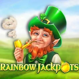 Rainbow Jackpots slot logo by Red Tiger Gaming at SkinJoker Casino